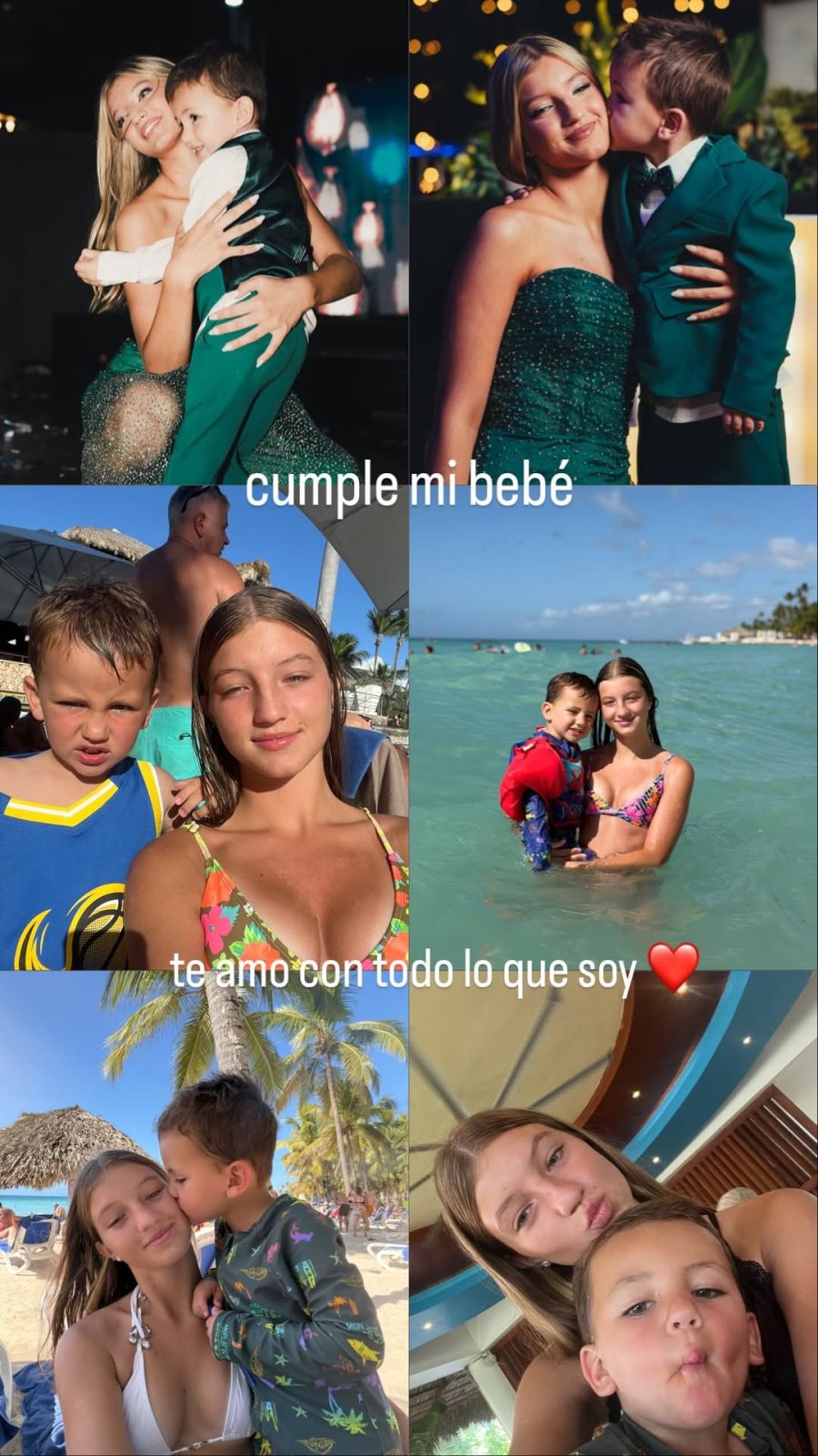 El tierno mensaje de Indiana, Allegra, Sienna Cubero a Luca Cubero