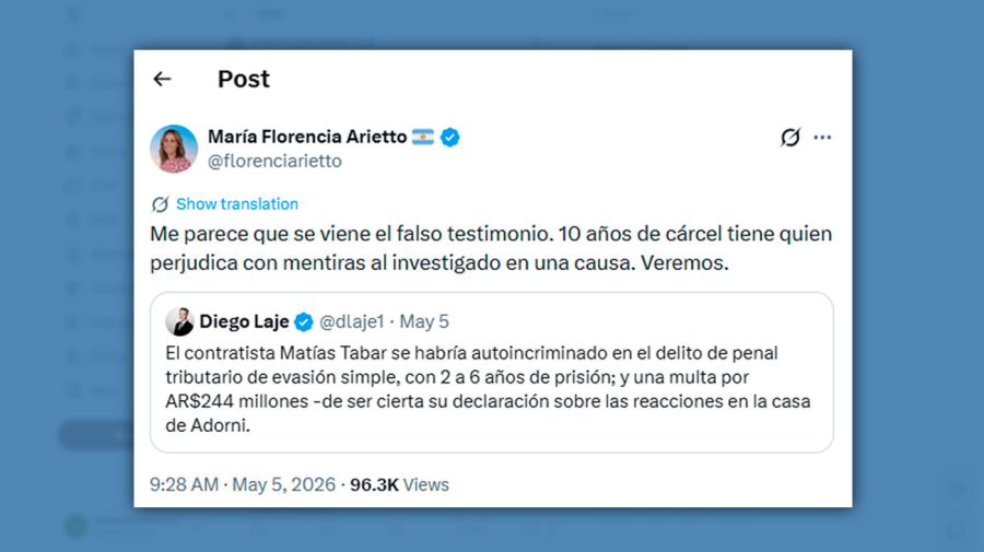 Posteo María Florencia Arietto 06052026