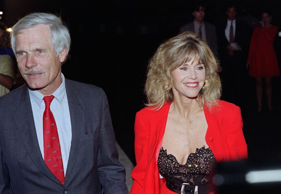Ted Turner, Jane Fonda / Créditos: AFP