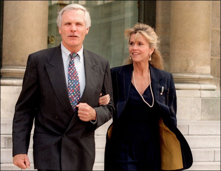 Ted Turner, Jane Fonda / Créditos: AFP