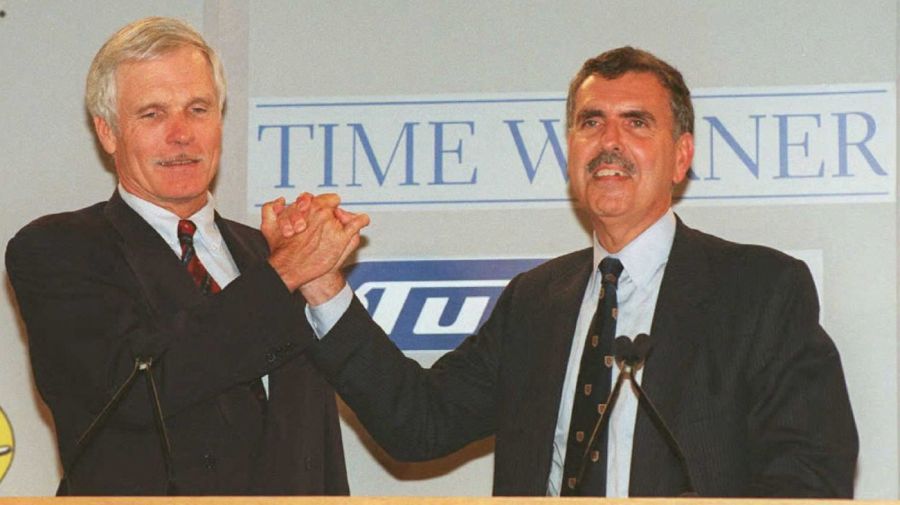 Ted Turner y Gerald Levin 