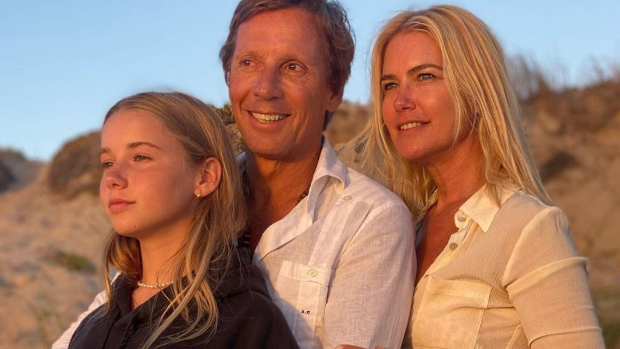 Valeria Mazza, Alejandro Gravier y su hija Taína Gravier