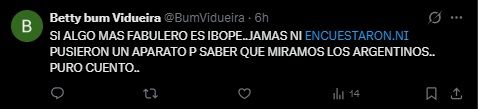 Posteos sobre IBOPE