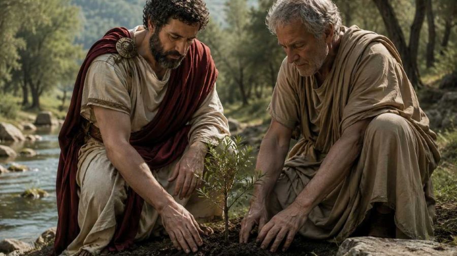 Séneca y Marco Aurelio en contacto con la Naturaleza