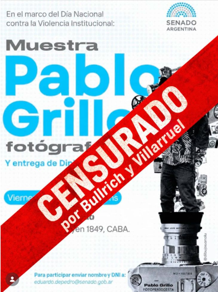 Censura a la muestra de Pablo Grillo 08052026