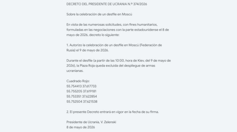 DECRETO DEL PRESIDENTE DE UCRANIA 08052026
