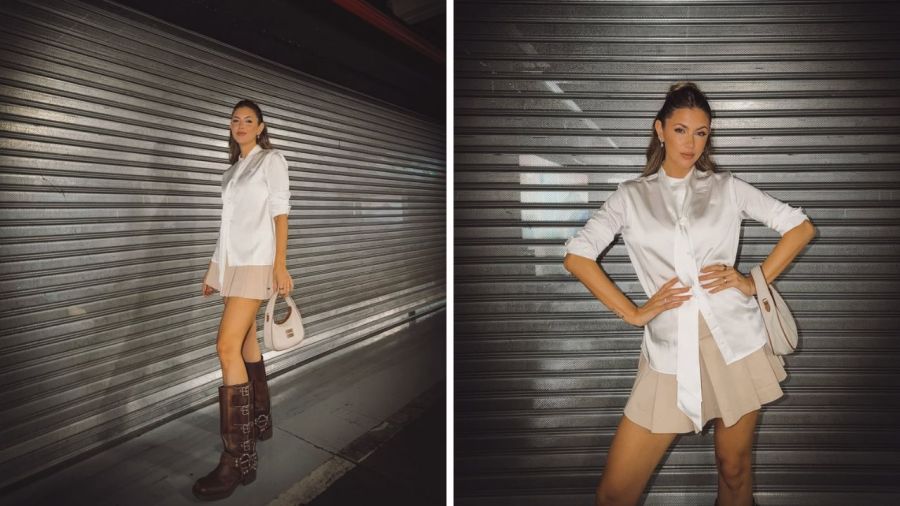 El look más chic de Stephanie Demner