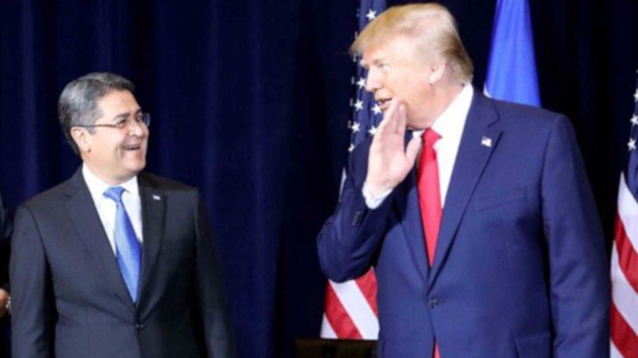 Juan Orlando Hernández, y su par de Estados Unidos, Donald Trump 08052026