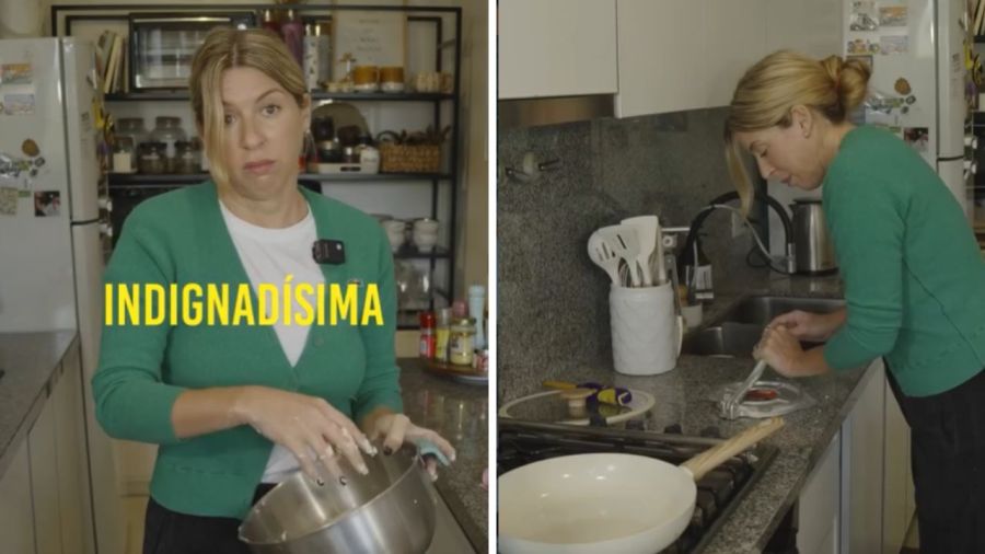 Cocina de Florencia Bertotti y Federico Amador