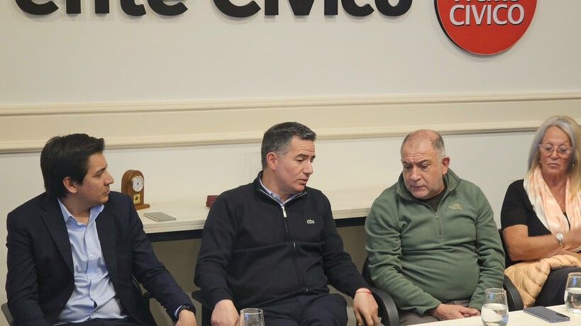 Luis Juez y Gabriel Bornoroni en el Frente Cívico 