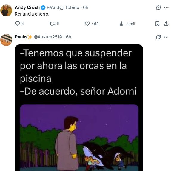 Respuestas en X al 