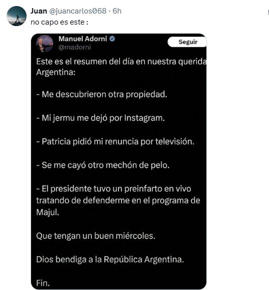 Respuestas en X al 