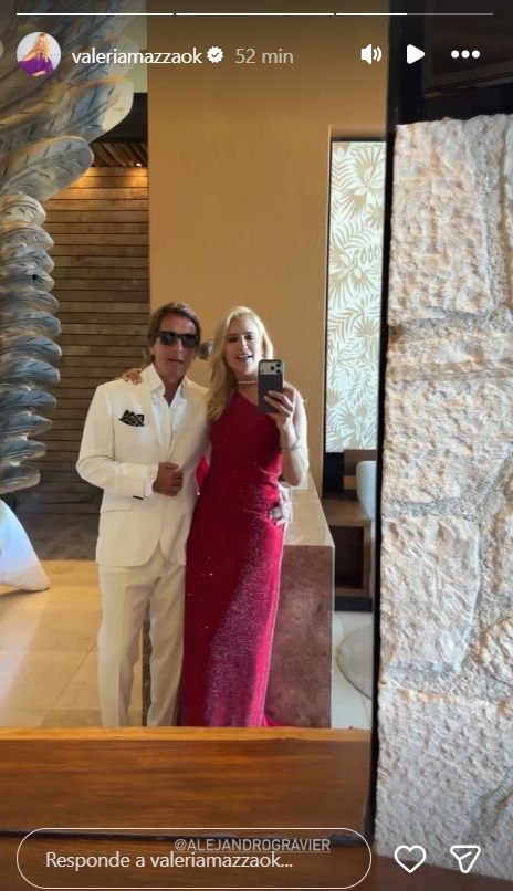Valeria Mazza y Alejandro Gravier en la previa a la entrega de los Premios Platinos