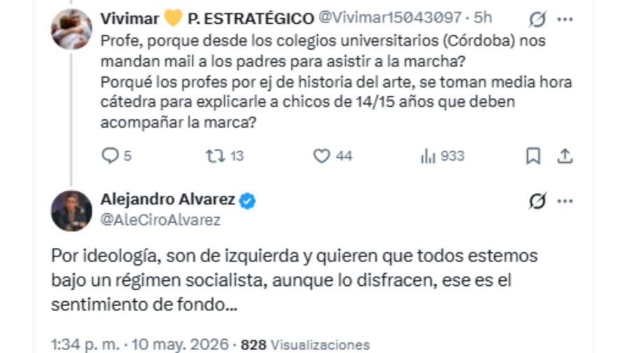 Alejandro Álvarez desmintió a la UBA 