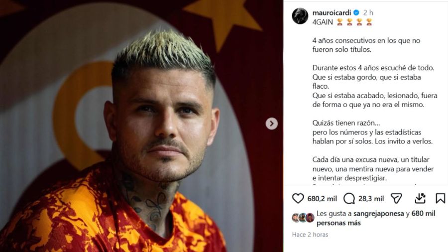 El descargo de Mauro Icardi