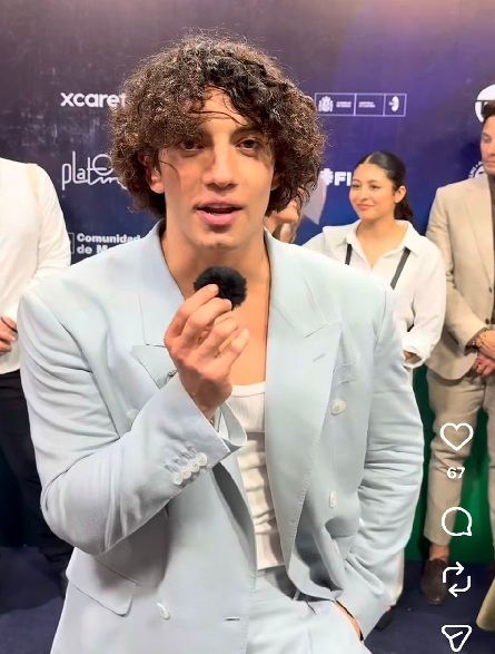 Jorge López en la entrega de los Premios Platino