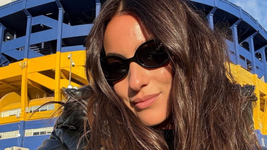Pampita en la Bombonera