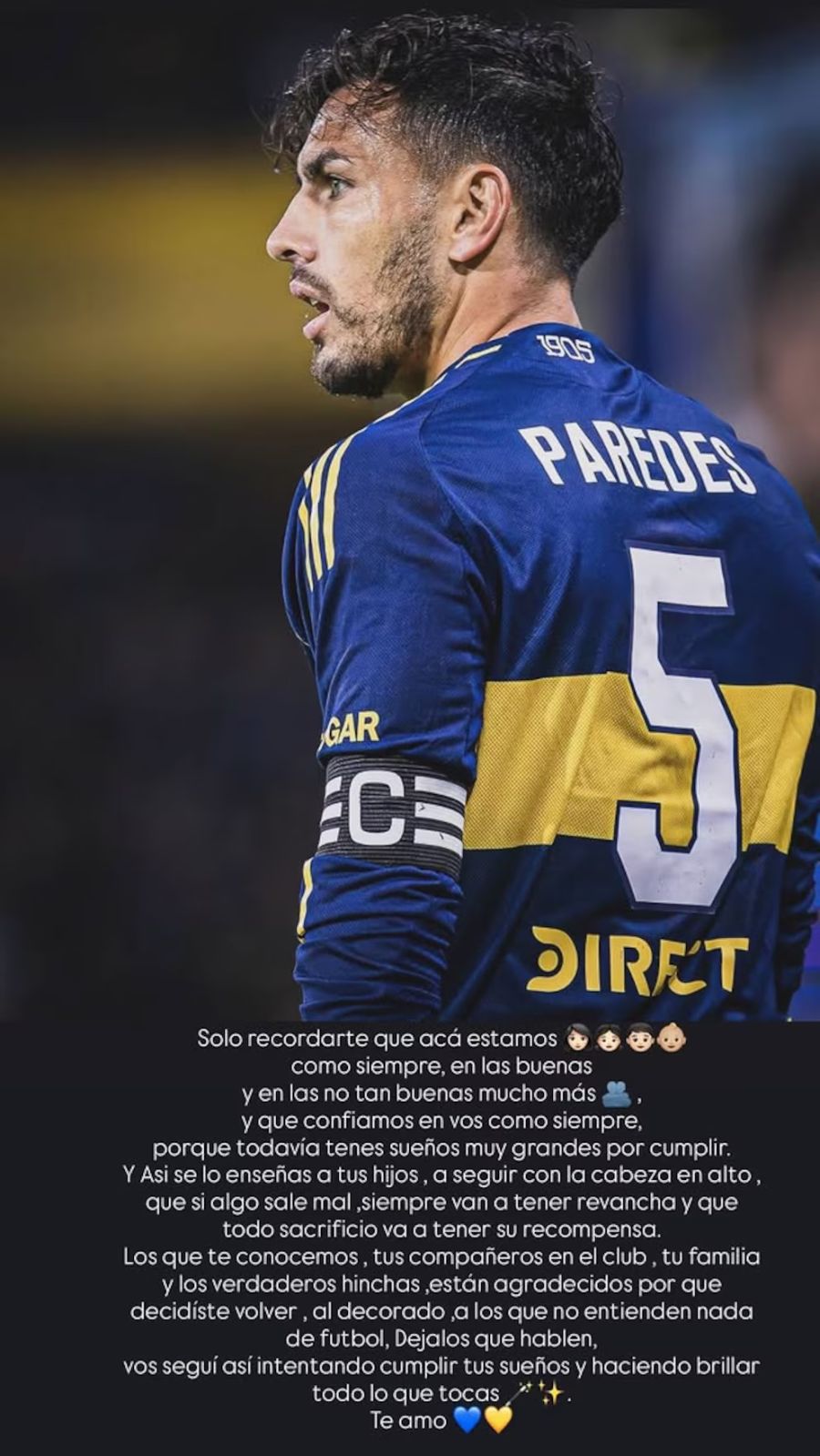 Leandro Paredes y Camila Galante 