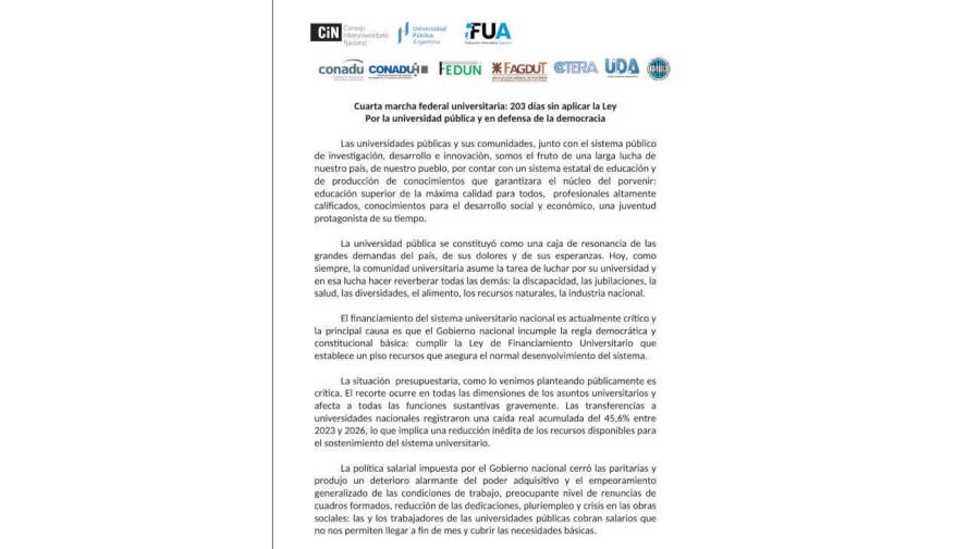 Comunicado Conjunto Universidades 12052026
