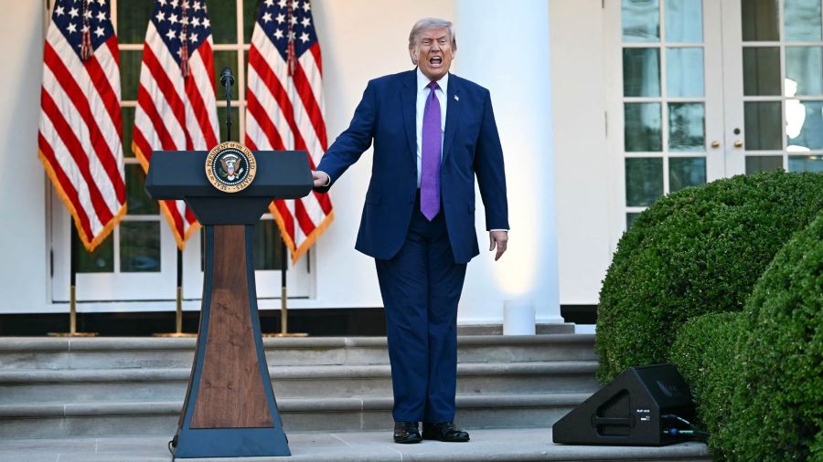 Fotogaleria El presidente de Estados Unidos, Donald Trump, pronuncia un discurso durante una cena del