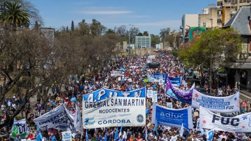 Marcha Universitaria en Córdoba