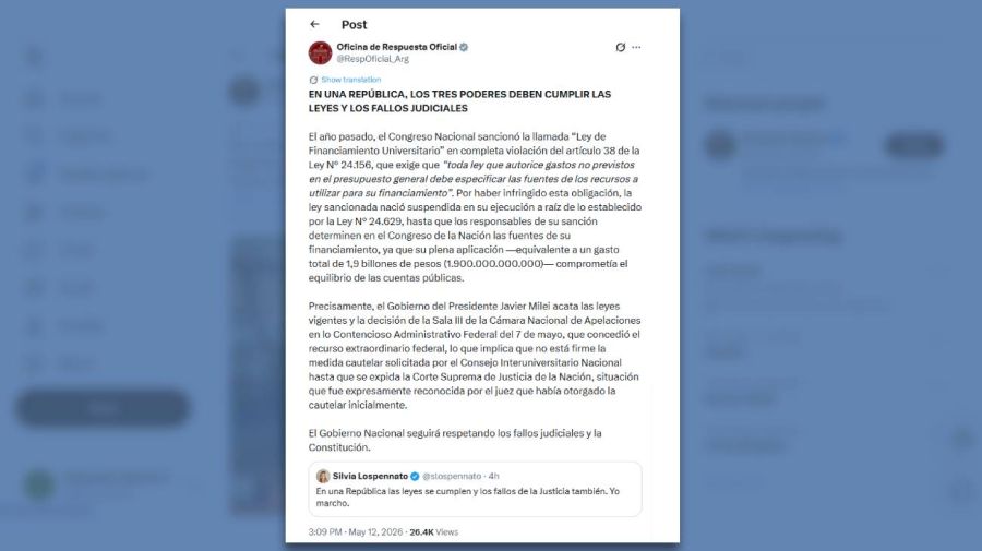 Posteo Oficina de Respuesta Oficial 12032026