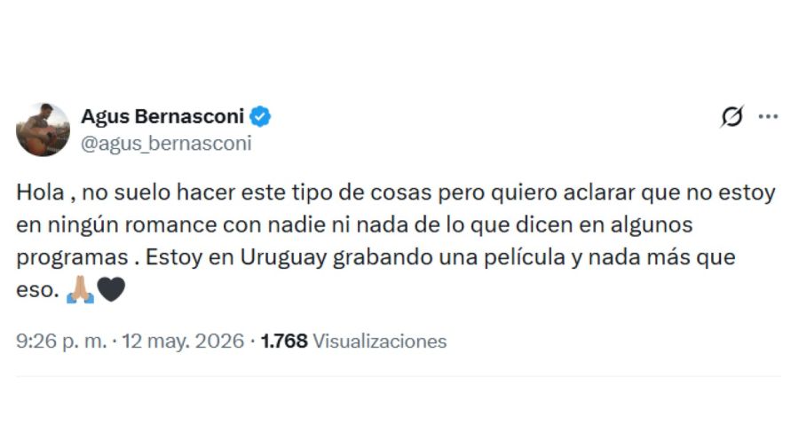 Agustín Bernasconi negó un romance con Wanda Nara