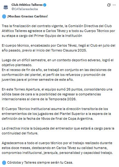 Comunicado Talleres 