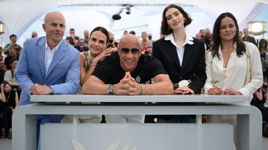 Neal H. Moritz, Jordana Brewster, Vin Diesel, Meadow Walker y Michelle Rodríguez