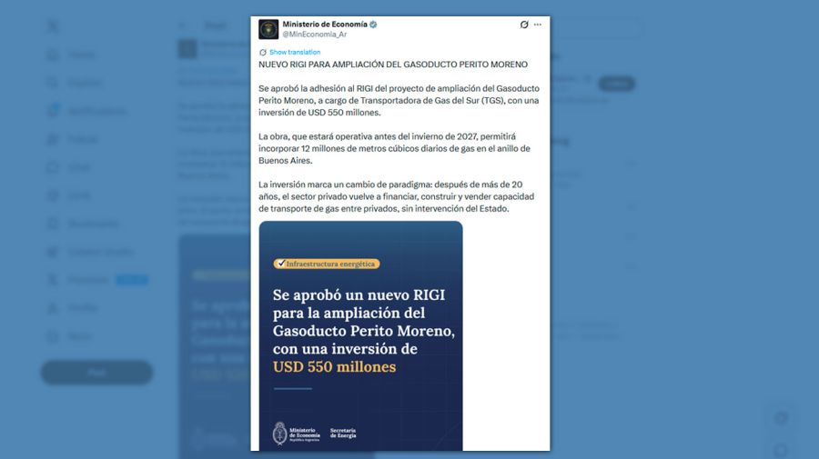 Posteo Ministerio de Economía 13052026
