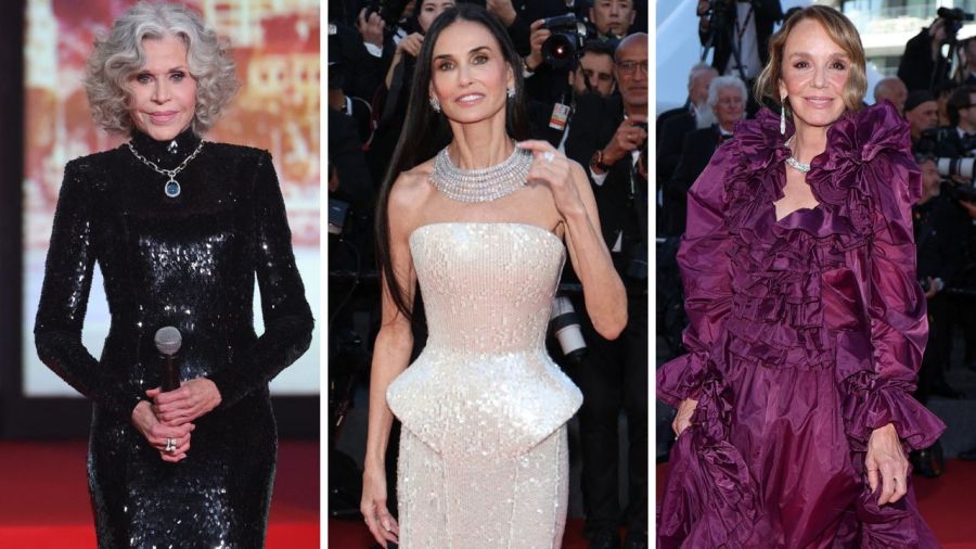 Demi Moore, Jane Fonda y Philippine Leroy-Beaulieu