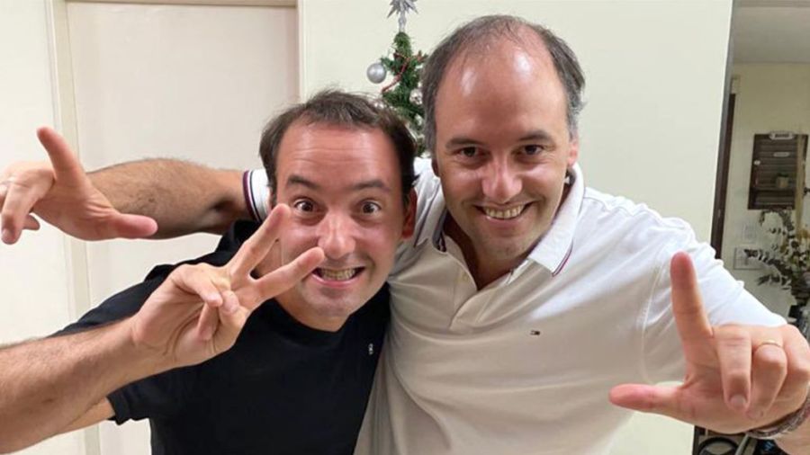 Manuel Adorni y Francisco Adorni