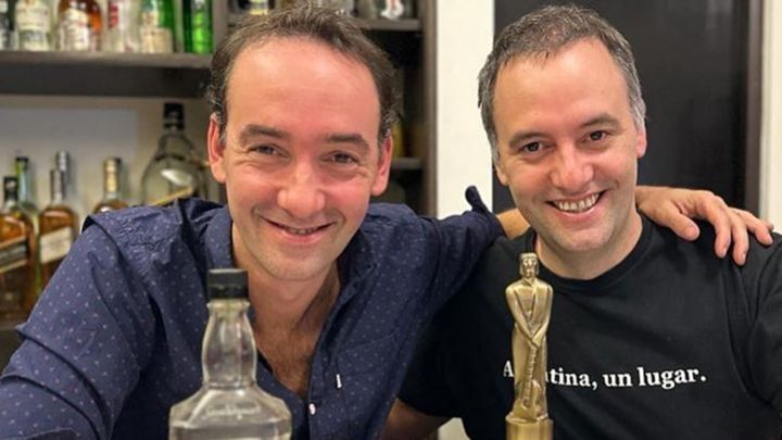 Manuel Adorni y Francisco Adorni