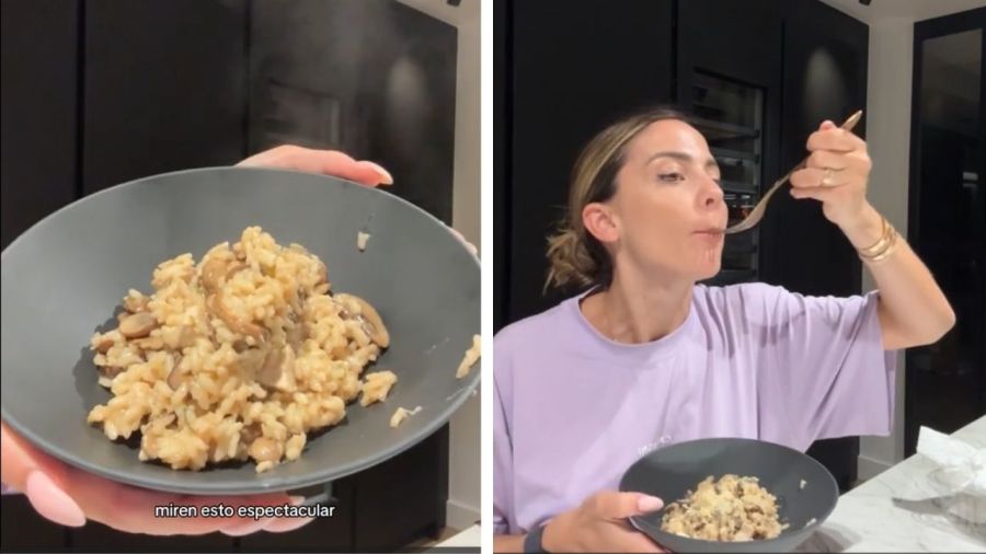 Receta de Risotto con hongos y pollo de Caro Calvagni