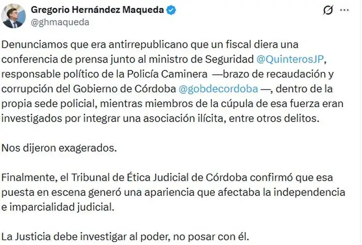 Tuit Gregorio Hernández Maqueda