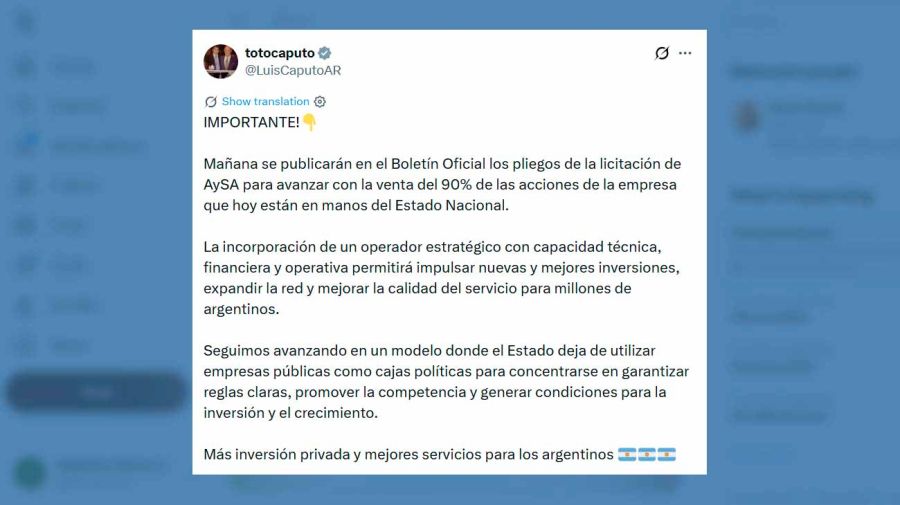 X Luis Caputo 14052026