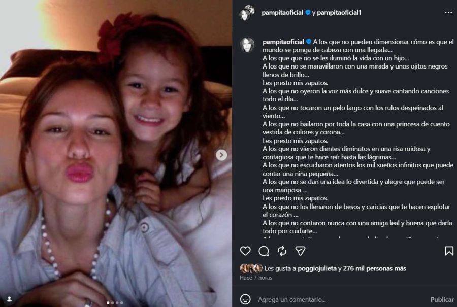 El desgarrador mensaje de Pampita el día que Blanca Vicuña hubiera cumplido 20 años: “Les presto mis zapatos”