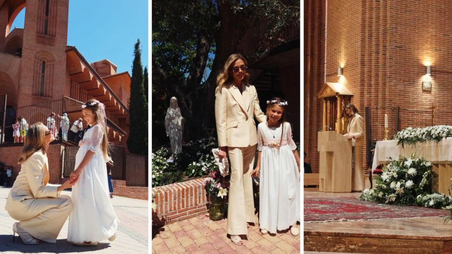 Comunión de Francesca, la hija del Cholo Simeone y Carla Pareyra