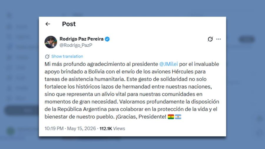 Posteo Rodrigo Paz Pereira 16052026