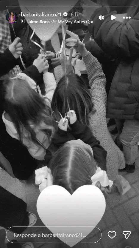 Suelta de globos para Blanca, la hija fallecida de Pampita y Benjamín Vicuña