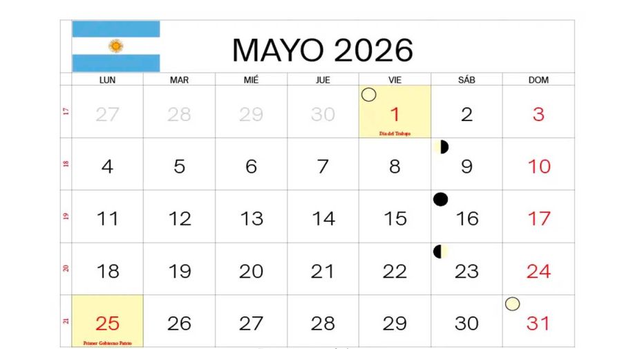 Feriado Mayo 2026 18052026