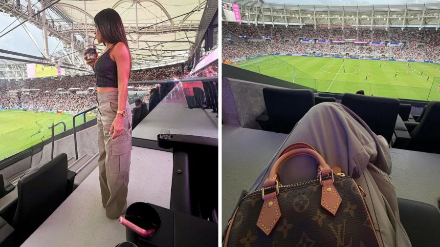 Look de Antonela Roccuzzo para ir a la cancha