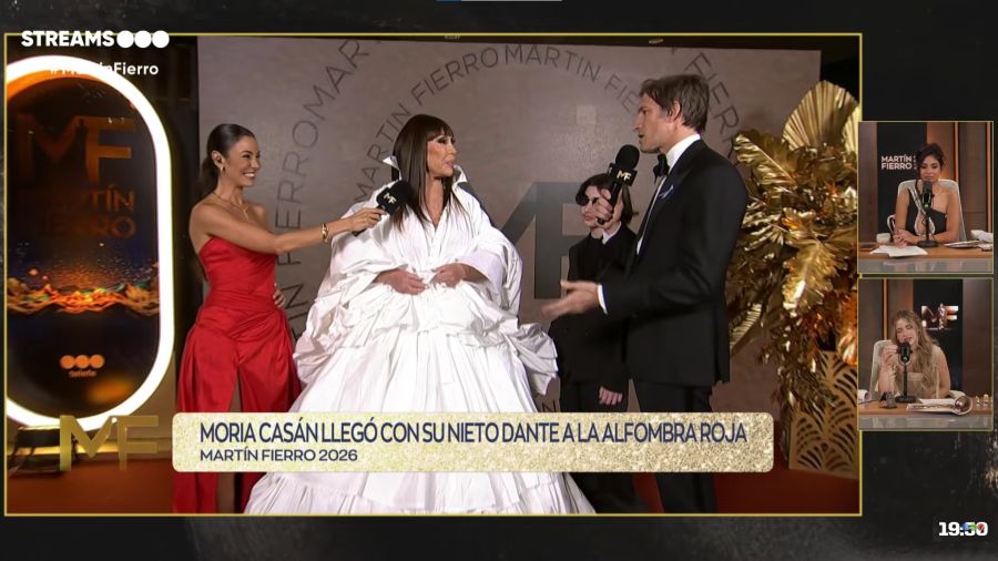 Moria Casán en los Martín Fierro