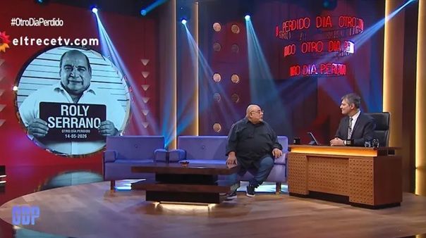 Roly Serrano con Mario Pergolini