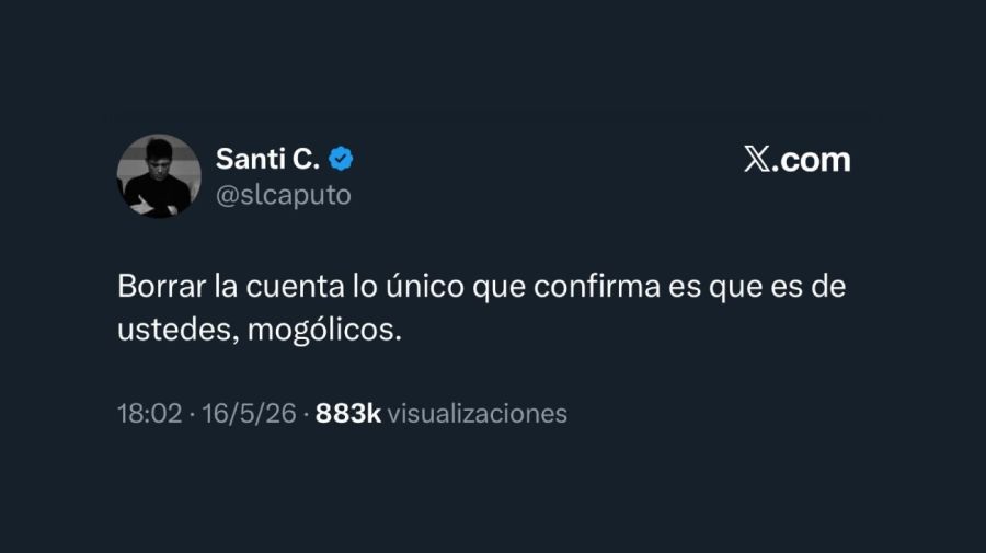 Tweet de la cuenta Periodista Rufus