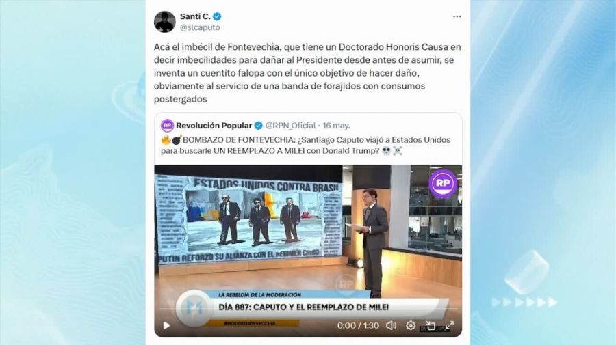 DÍA 891: SANTIAGO CAPUTO: “¿QUÉ PASA ‘GENERAL’ QUE ESTÁ LLENO DE CASTA EL GOBIERNO LIBERAL”?