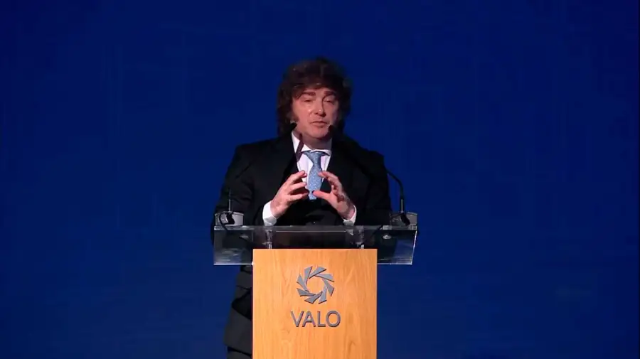 El presidente Javier Milei en Valo 19052026