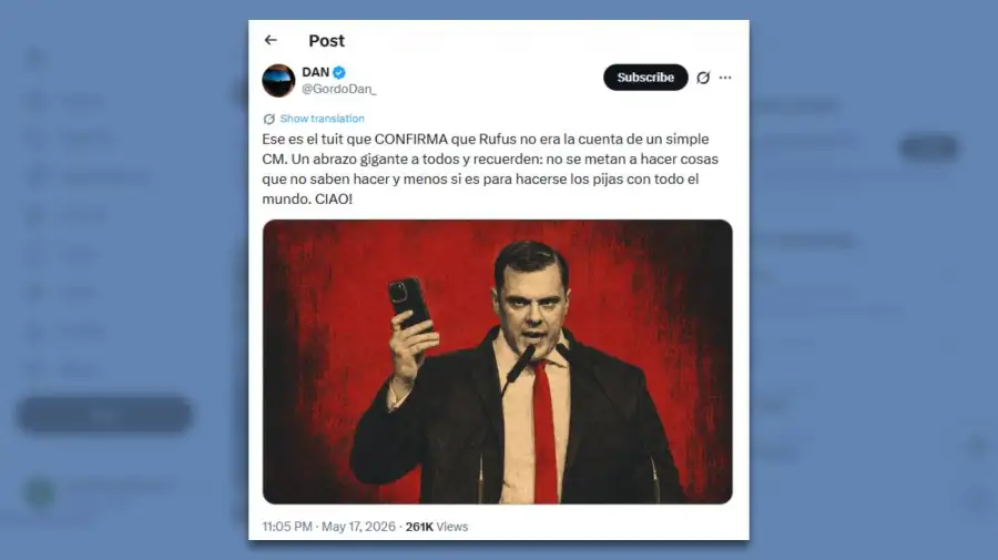 Posteo Gordo Dan 19052026