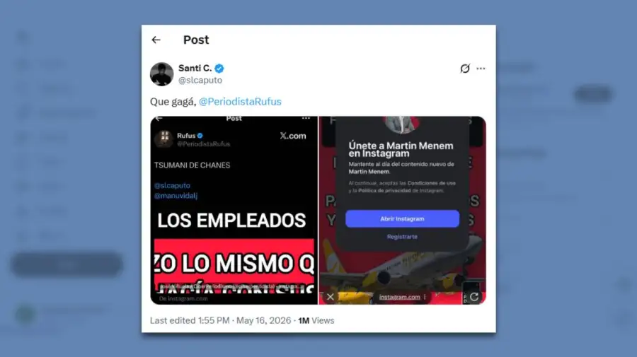 Posteo Santiago Caputo 19052026