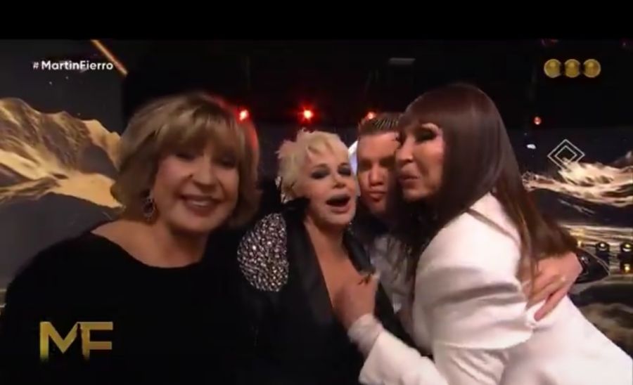 Santiago del Moro, Moria Casán, Georgina Barbarossa y Carmen Barbieri,